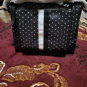 Brand new Fossil  Black Polka dot Crossbody bag